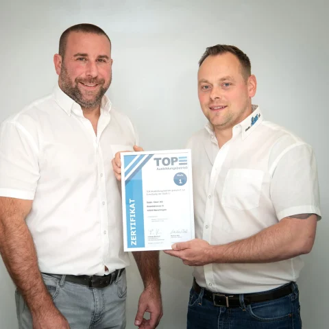 Gebrüder Oser als Top-Ausbilderbetrieb Gipsergeschäft