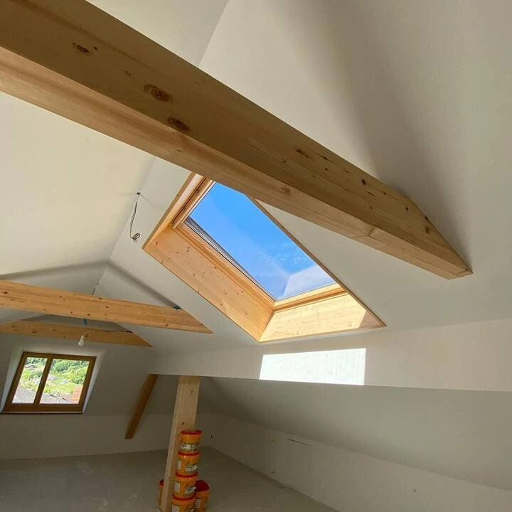 Verputzarbeiten Innenausbau Dachboden