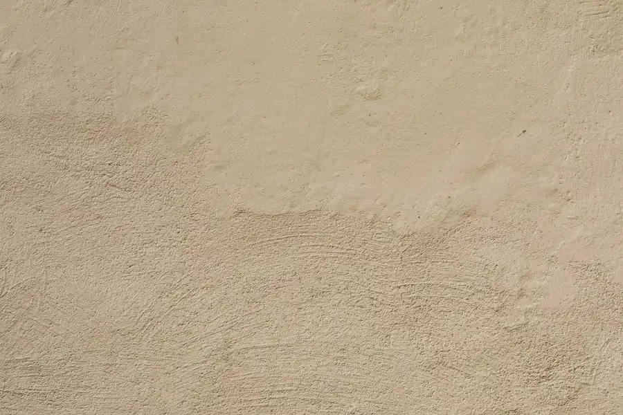 Lehmputz fein, auf einer Wand