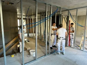 Trockenbau Innenräume Geschäftsfläche Gunrkonstruktion