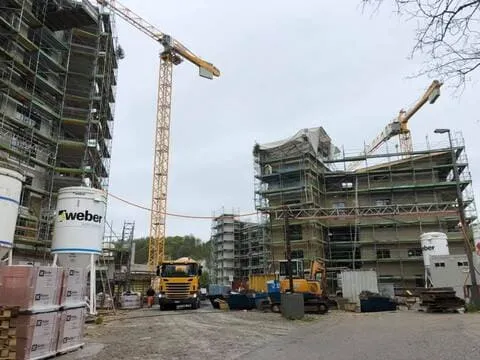 Klassische Baustelle für unser Team Fassadensanierung