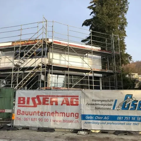 Fassadensanierung an einem Einfamilienhaus