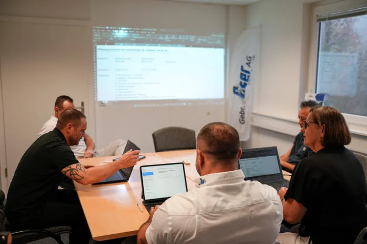 Workshop Gebrüder Oser AG in Basel für die Projektplanung