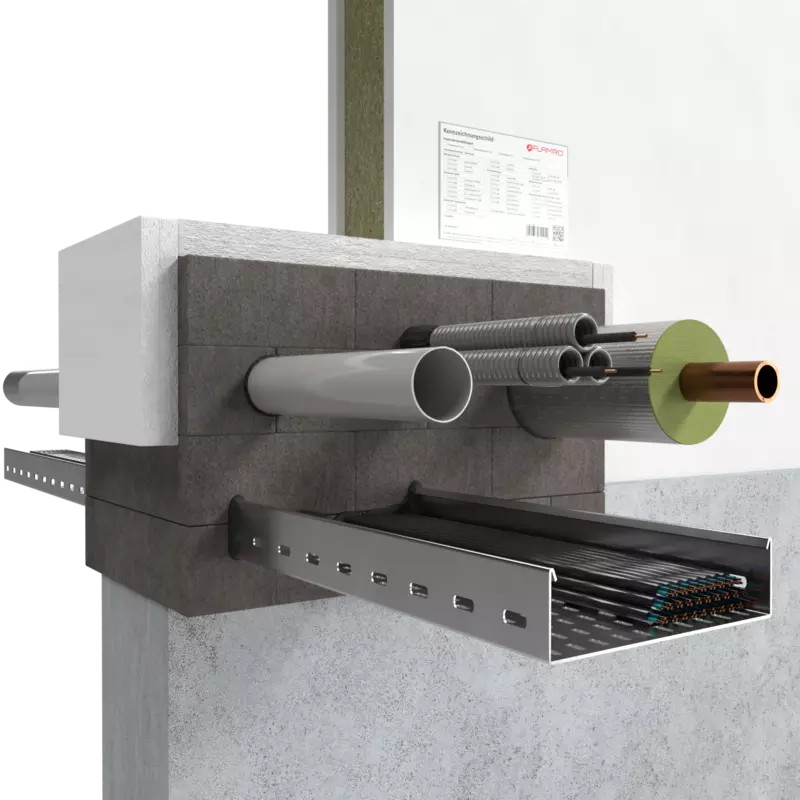 Kombibrandschott der Firma Flamro